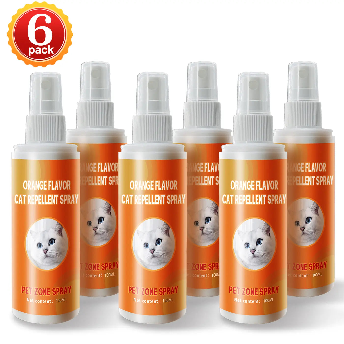 Cat Deterrent Spray for Indoor and Outdoor, Cat Scratch Deterrent for Furniture Protection, anti Marking Deterrent for Sofas and Carpet, Natural Ingredients (100 Ml*2)