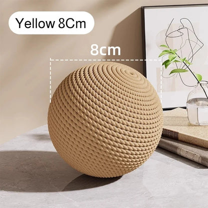 Interactive Sisal Cat Scratching Ball Toy for Kitten Teeth Cleaning anti Bite Cat Ball Sounding Toy Pet Supplies