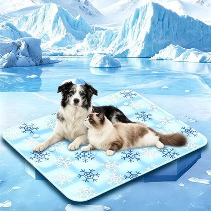 Washable Pet Cooling Pad, No Gel, No Electric, Pet Cool Pad，Non-Slip Summer Crate Bed - Washable Gel, Waterproof Ice Silk Pad for Dogs & Cats, Suitable for Couch, Crate (Sizes S-L)