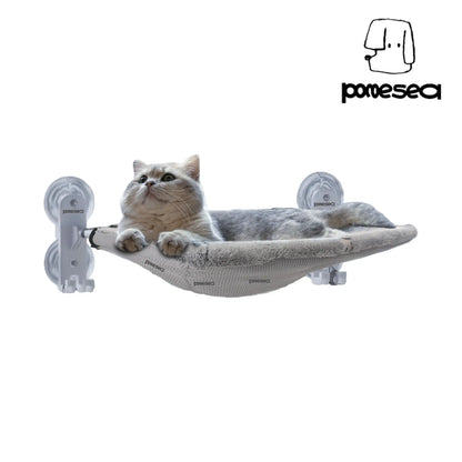 【Cat Window Perch】For Large Cats,Glow in the Dark,Hammock with Hook Design Double-Sided Fabric Cover, Foldable Window Seat,Sunbathing