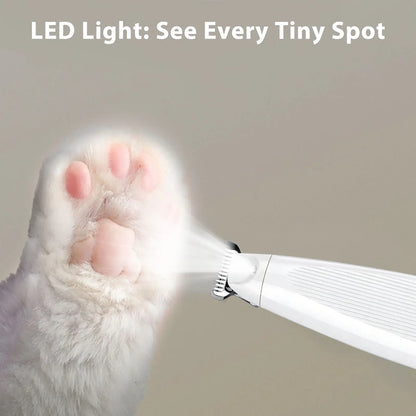 GOYJOY Waterproof Rechargeable Micro Precision Trimmer for Small Dogs and Cats with LED Light and Quiet Grooming for Paws, Eyes, Ears, and Face