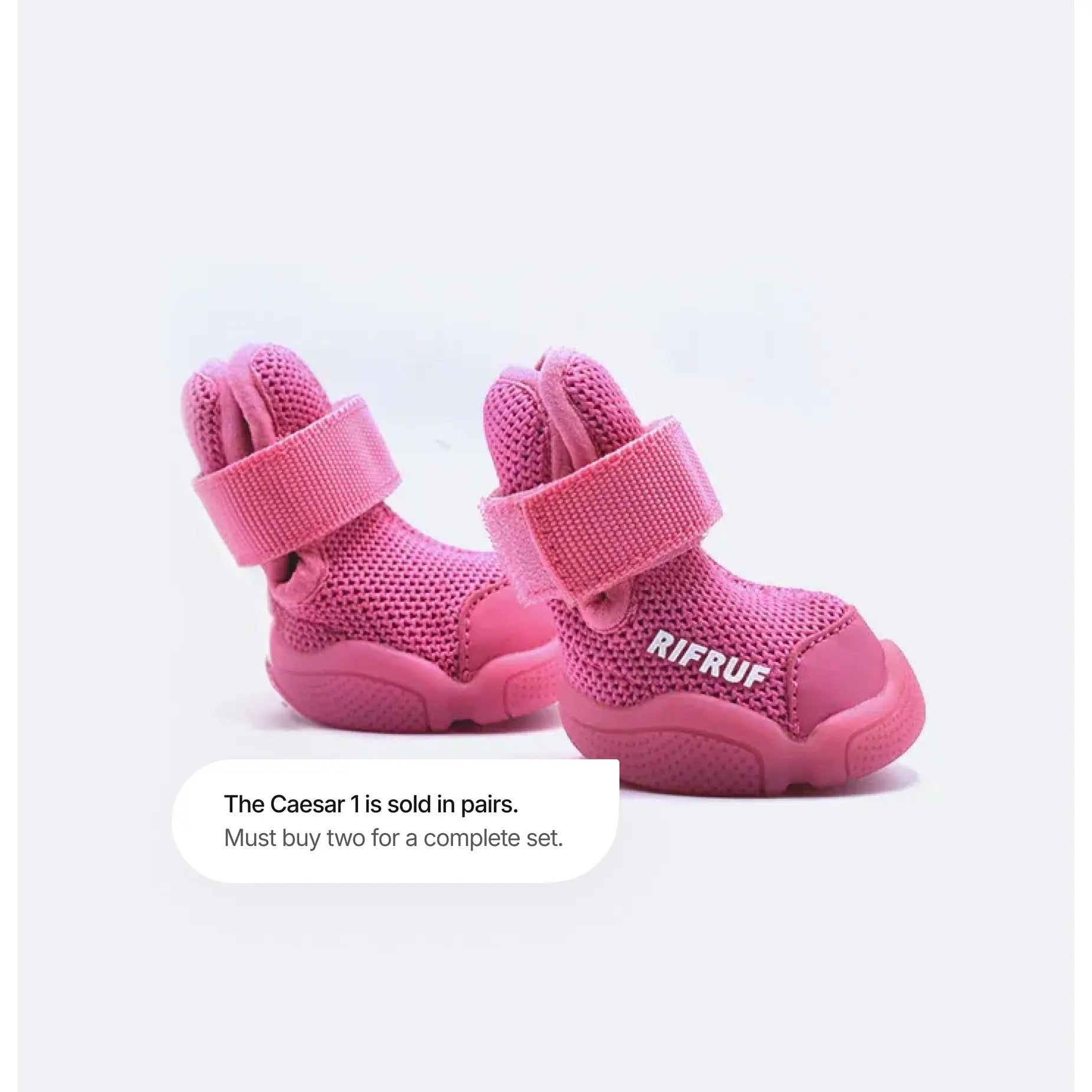 Rifruf Set of 2 Breathable Non‑Slip Pet Sneaker – Lightweight Paw Protection Sneakers for Dogs & Cats